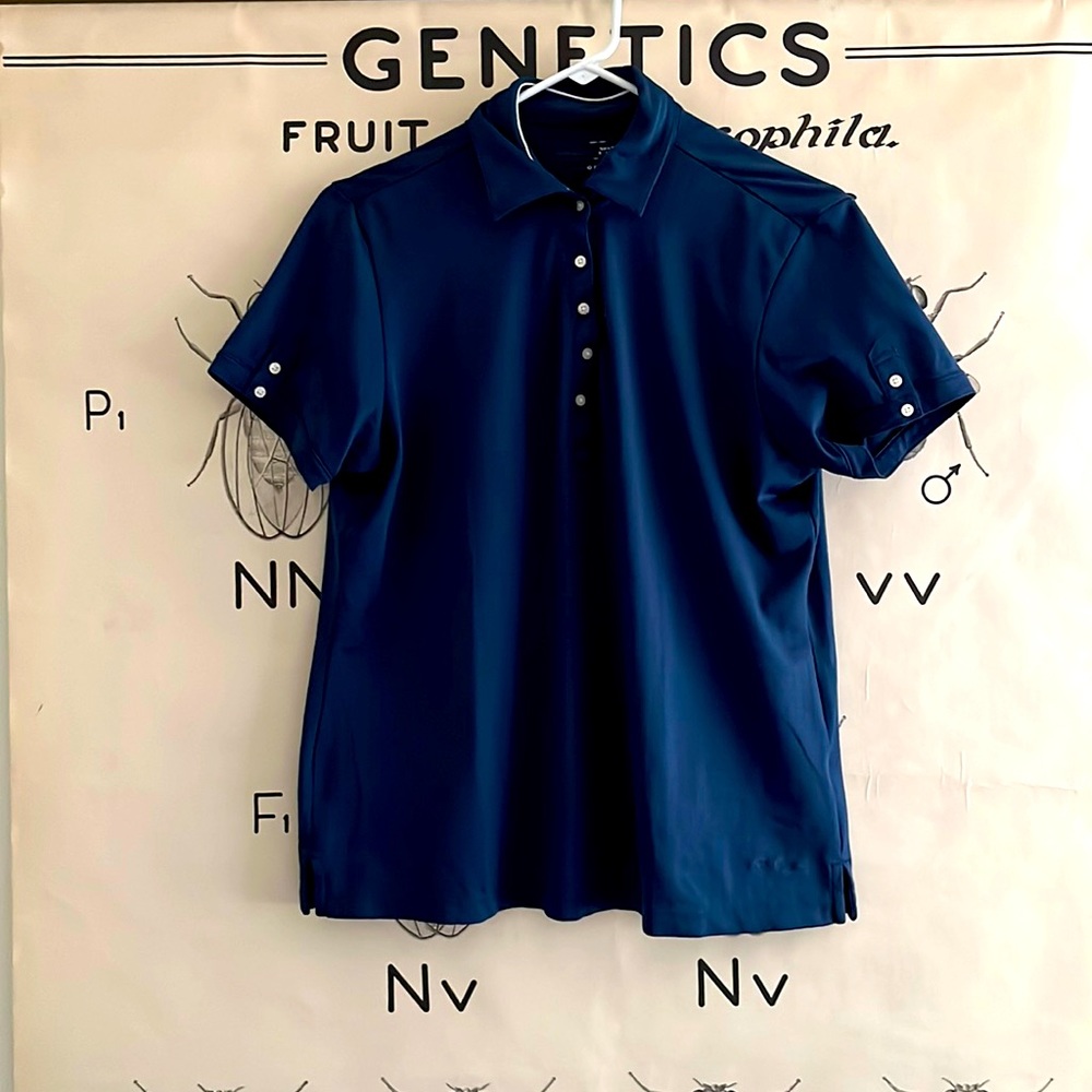 Lady Hagen navy golf polo